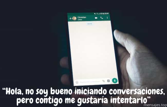 Frases para romper hielo por el chat